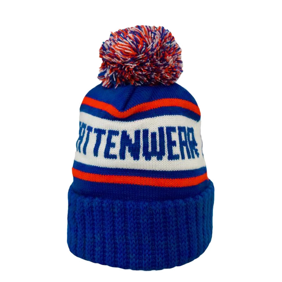 Battenwear Men's Royal Blue Logo Beanie - Embroidered Winter Hat for Men
