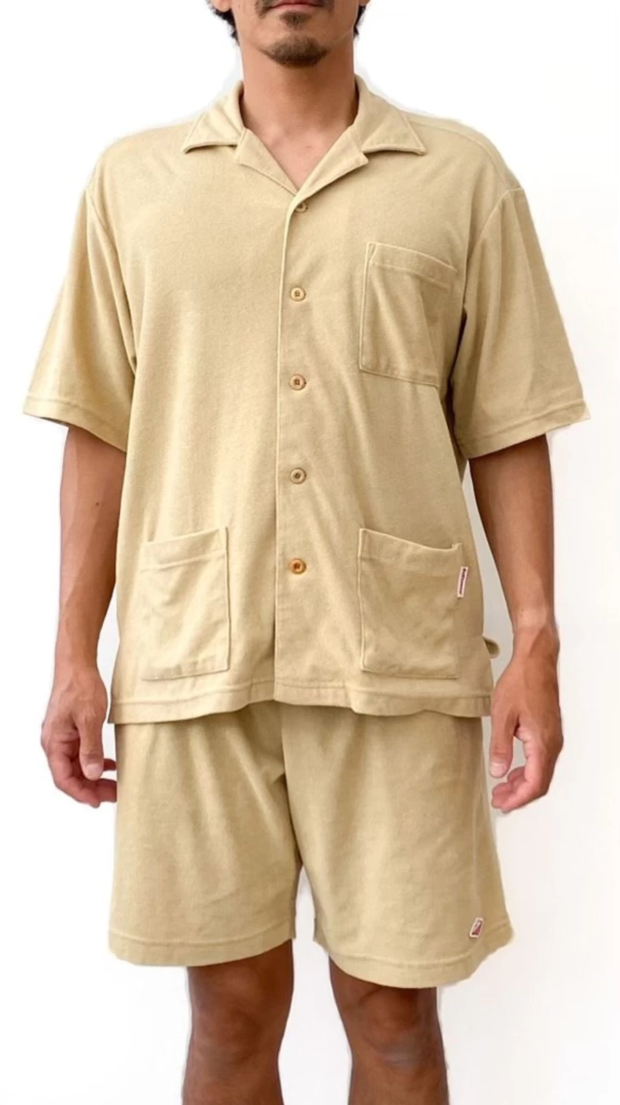 Battenwear Men's Olive Lounge Shorts - Comfortable Casual Relaxed Fit